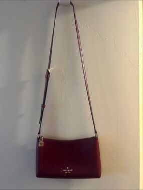 kate spade Deep Wine Leather Crossbody Bag